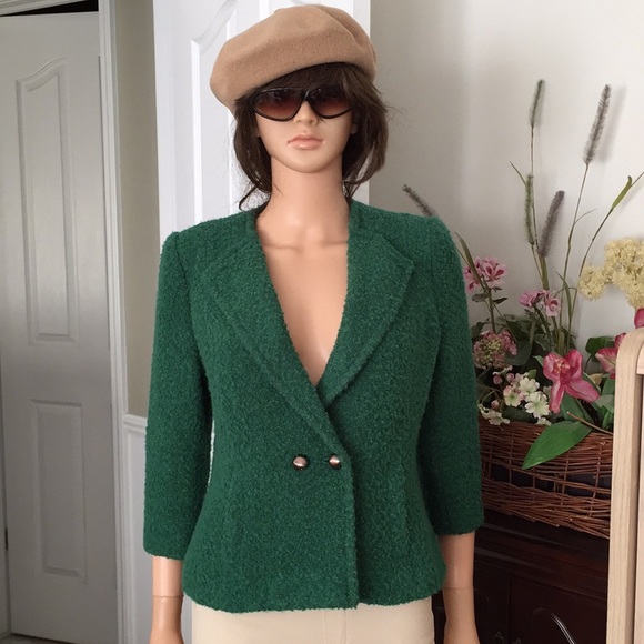 CAbi emerald green cropped blazer - Picture 8 of 10